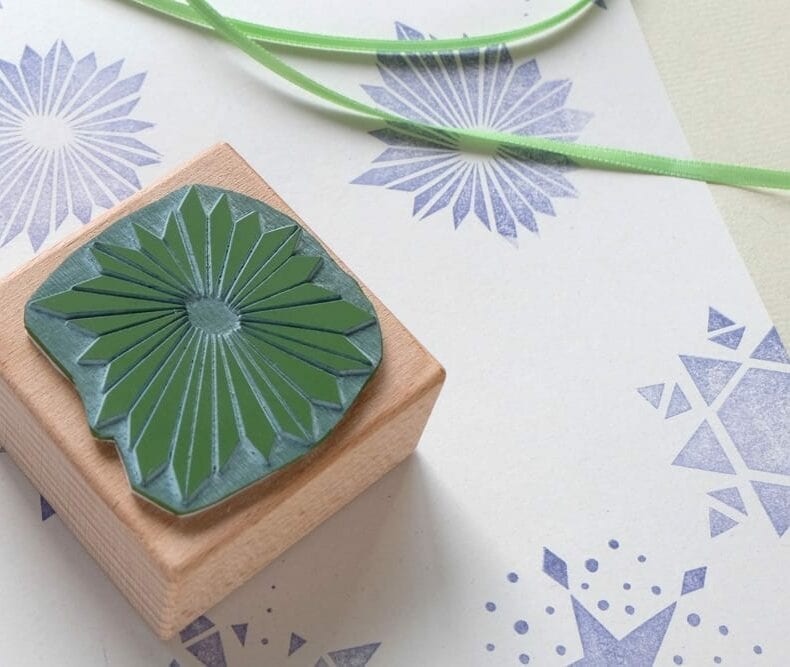 Weihnachtsstern-Stempel | christmas star rubber stamp
