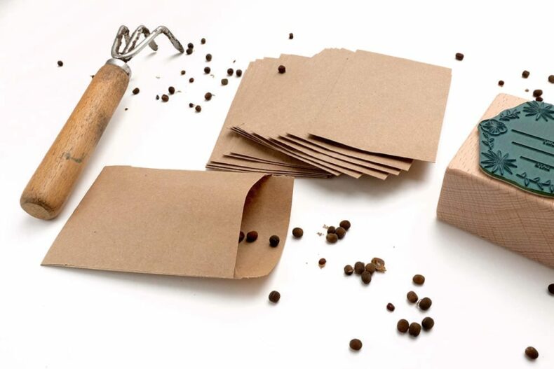 Samentueten aus Kraftpapier, Umschlaege fuer Saatgut | STUDIO KARAMELO