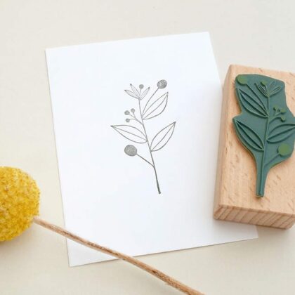 Stempel Zweig, Pflanze mit Beeren || STUDIO KARAMELO | rubber stamp plant & berries