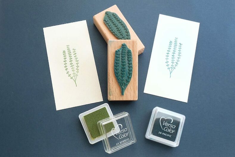 Stempel kleine Alge, Seegras || STUDIO KARAMELO | rubber stamp seaweed