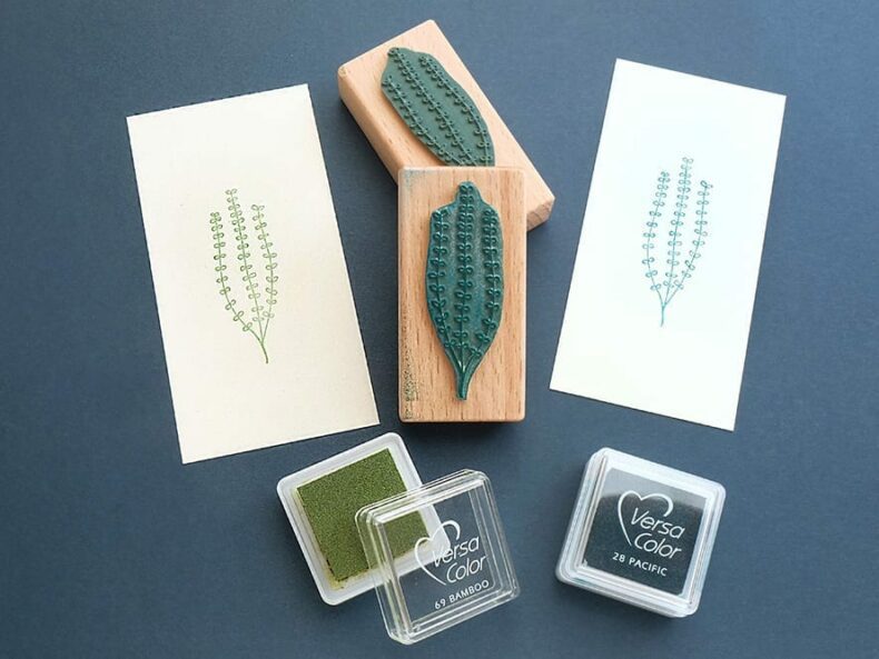Stempel kleine Alge, Seegras || STUDIO KARAMELO | rubber stamp seaweed