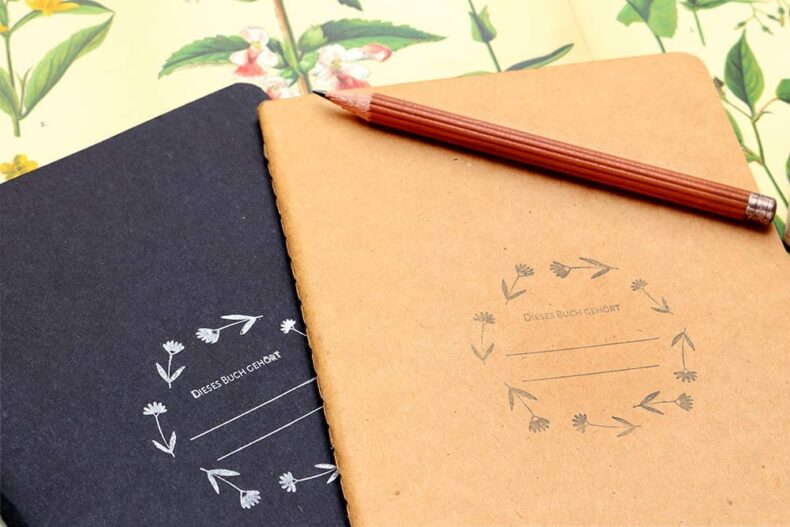 Ex-Libris-Stempel mit Blumen | STUDIO KARAMELO
