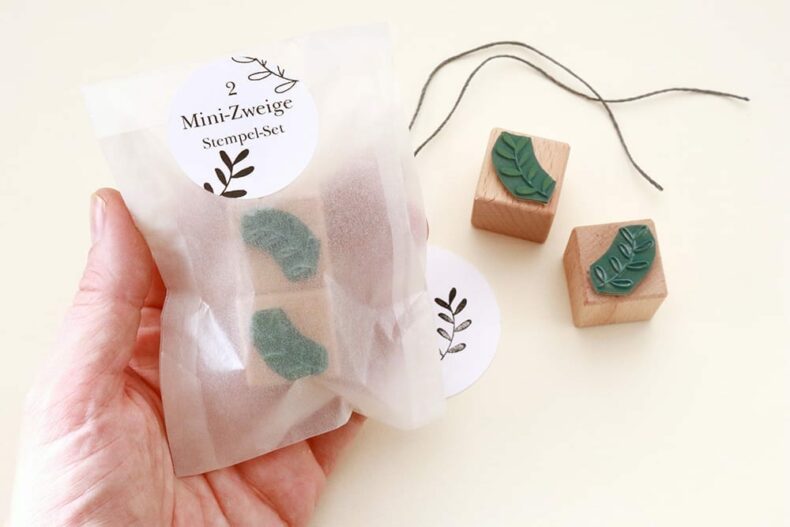 Mini-Stempel Set Zweige, florale Stempel, Holzstempel | STUDIO KARAMELO