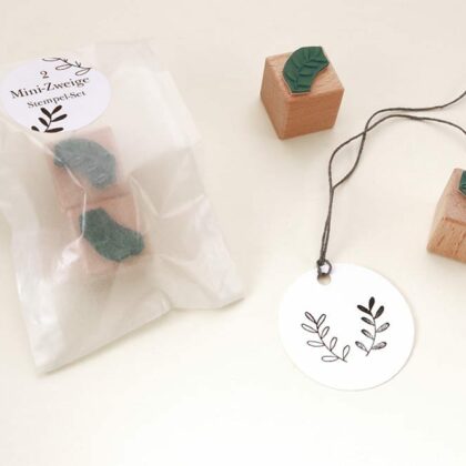 Mini-Stempel Set Zweige, florale Stempel, Holzstempel | STUDIO KARAMELO