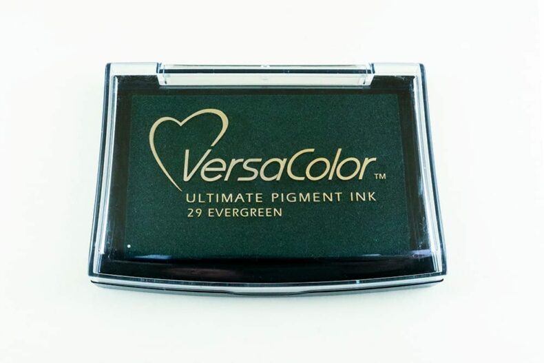 Stempelkissen Evergreen, Immergrün, Versacolor