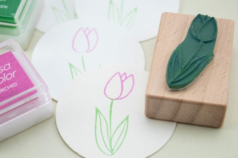 Stempel Tulpe Osterstempel | Motivstempel mit Blumen von STUDIO KARAMELO
