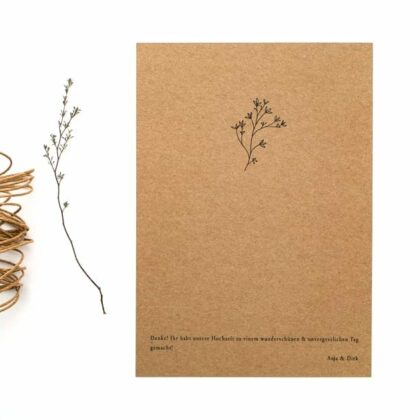 Thymian – Umweltfreundliche Hochzeitspapeterie mit floralem Zweig