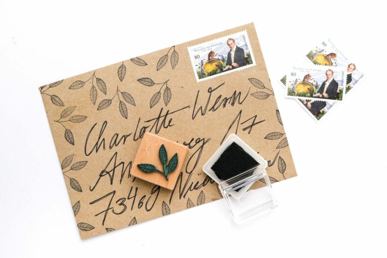 Holzstempel Buchenblatt, Umweltfreundlicher Stempel mit Blatt | STUDIO KARAMELO