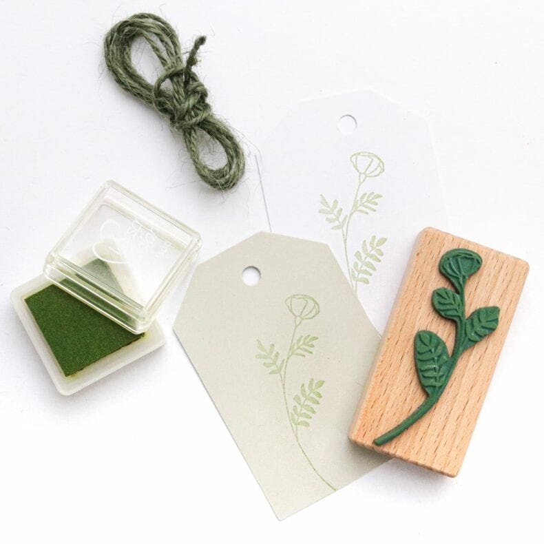 Stempel Klatschmohn Mohn, Umweltfreundlicher Holzstempel mit Pflanzenmotiv