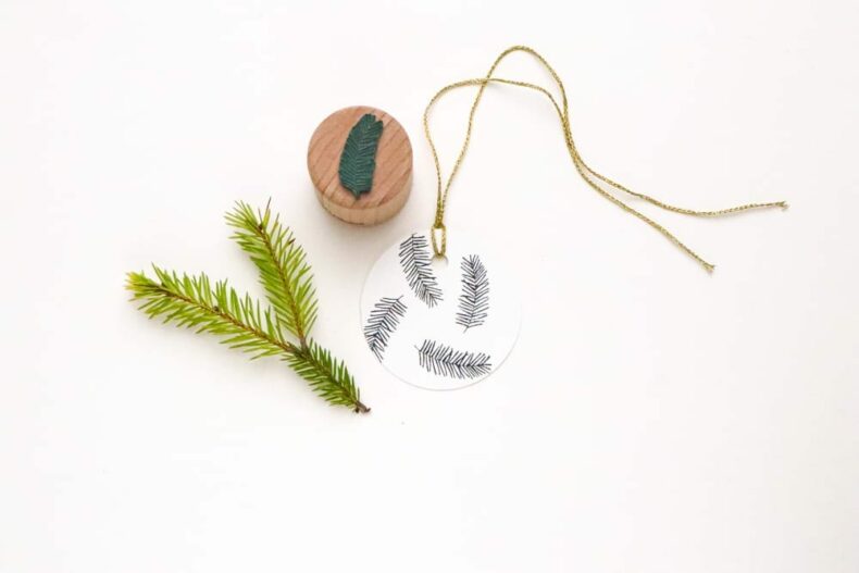 Mini Stempel Tannenzweig für deine Weihnachtspost