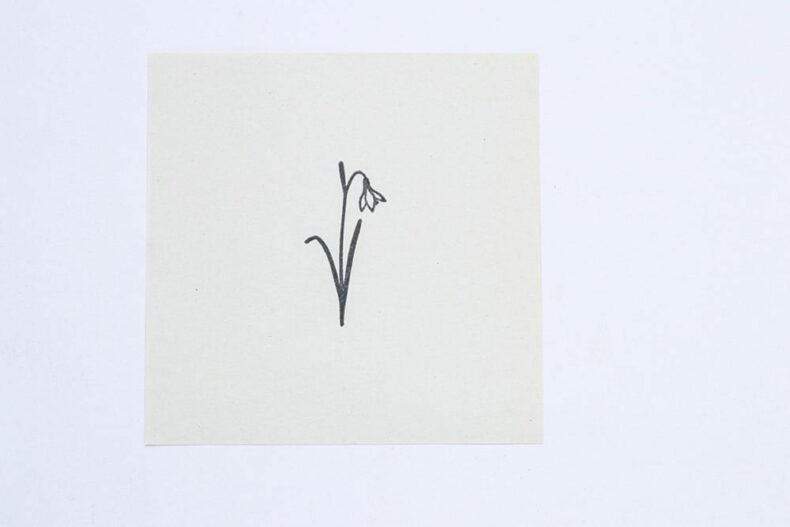 Stempel Schneeglöckchen Set | Motivstempel mit Blumen von STUDIO KARAMELO