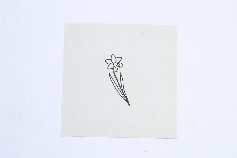 Stempel Narzisse Frühblüher | Motivstempel mit Blumen von STUDIO KARAMELO