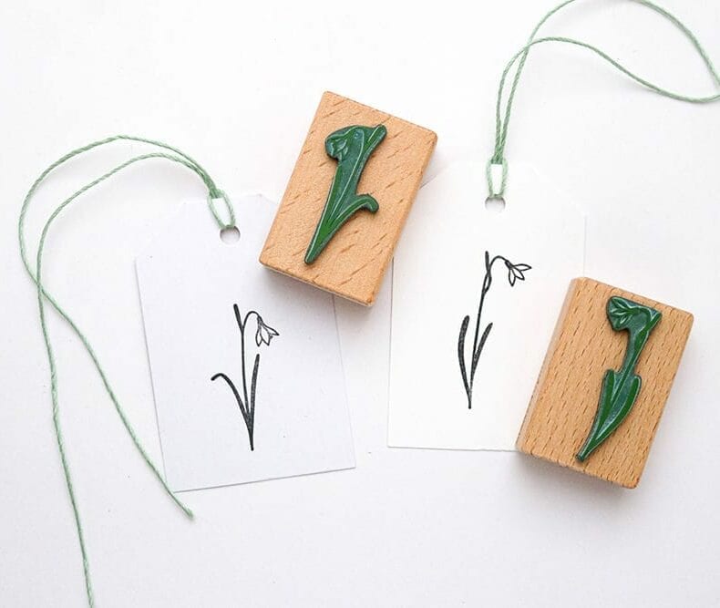 Stempel Schneeglöckchen Set | Motivstempel mit Blumen von STUDIO KARAMELO