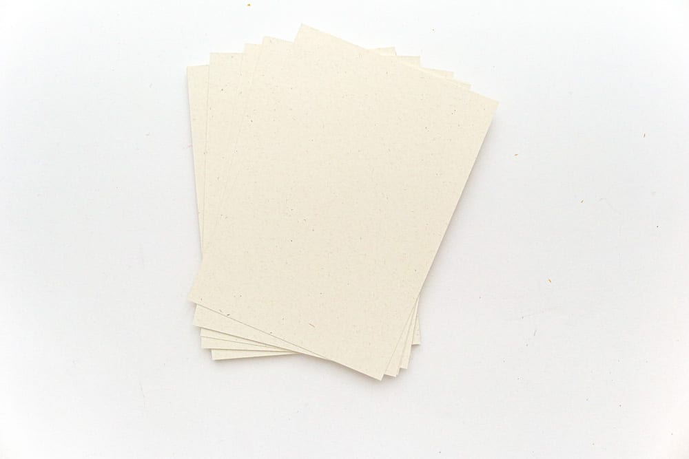 Grusskarten A6 aus Recycling Feinpapier biscuit, creme STUDIO KARAMELO
