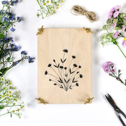 Blumenpresse aus Holz, handgefertigt für Kinder & Erwachsene