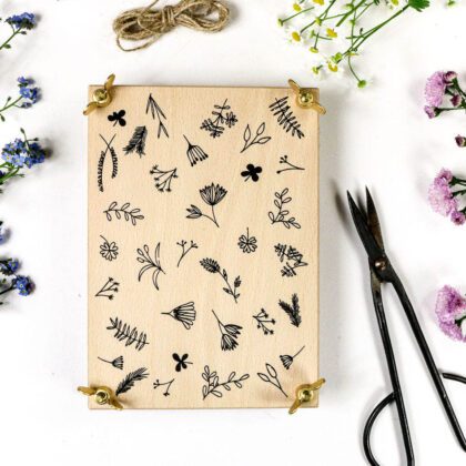 Blumenpresse aus Buchenholz, hochwertig & handgefertigt