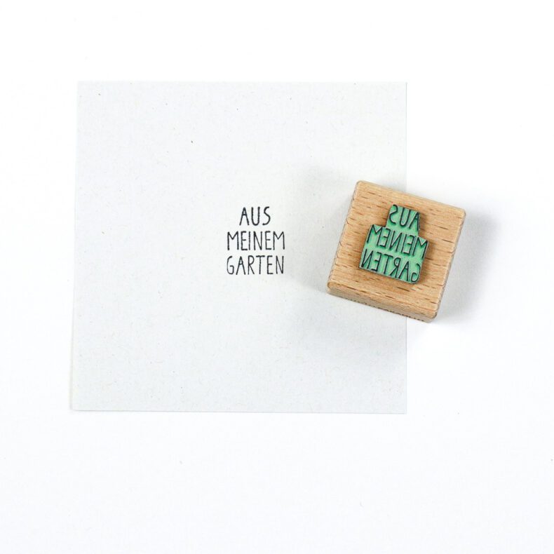 Stempel Aus meinem Garten | Holzstempel von STUDIO KARAMELO