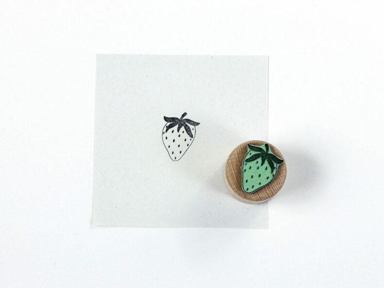 Stempel Erdbeere | Obst stempeln