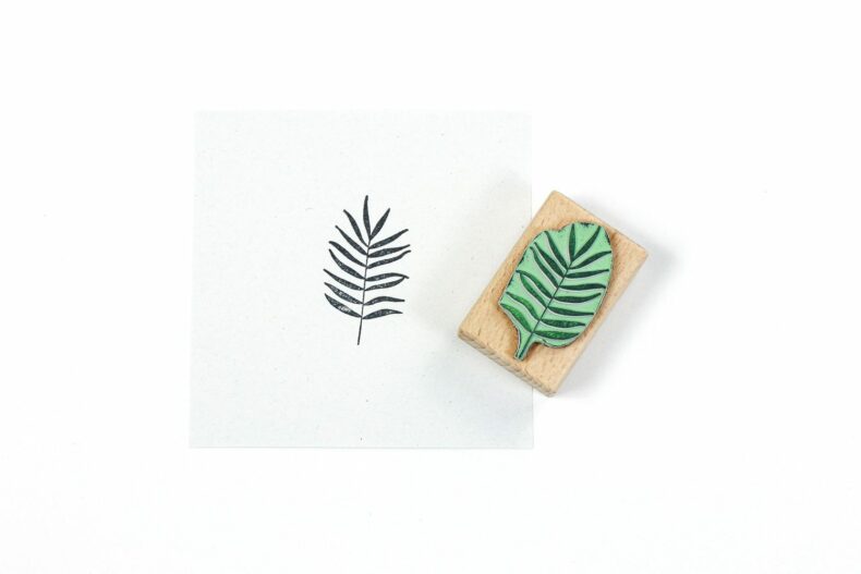 Stempel Palmenblatt | Holzstempel aus der Natur von STUDIO KARAMELO