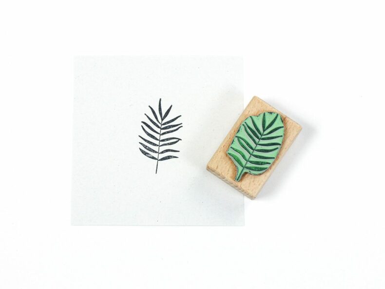 Stempel Palmenblatt | Holzstempel aus der Natur von STUDIO KARAMELO