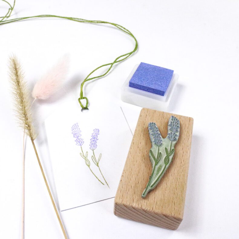Lavendel in lila gestempelt | Motivstempel von STUDIO KARAMELO