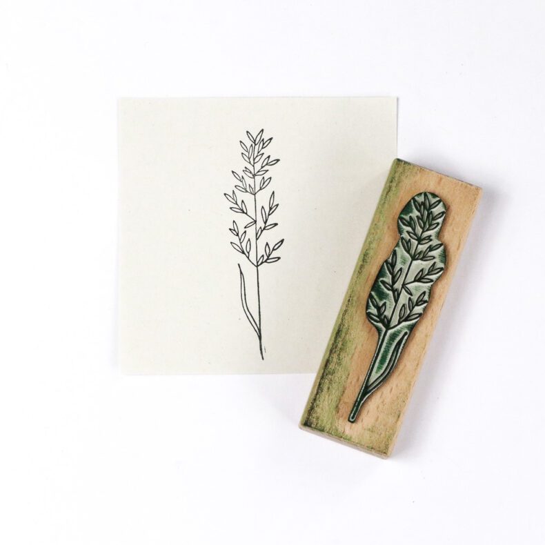 Pfeifengras gestempelt | Motivstempel Gräser von STUDIO KARAMELO