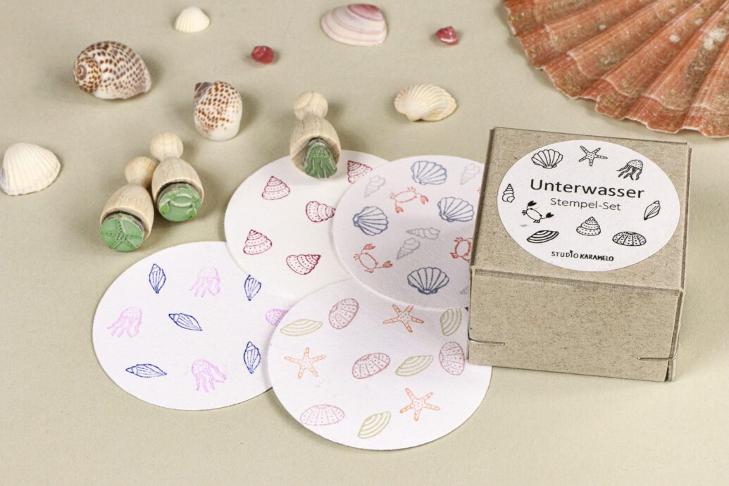 Yansanido 25-teiliges Mini-Stempel-Set Aus Holz – 'LOVE'-Motive, Mit Aufbewahrungsbox