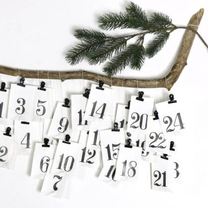 Stempel Adventskalender mit 24 Ministempeln