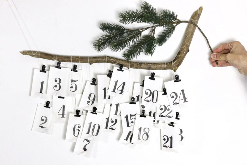 Stempel Adventskalender mit 24 Ministempeln