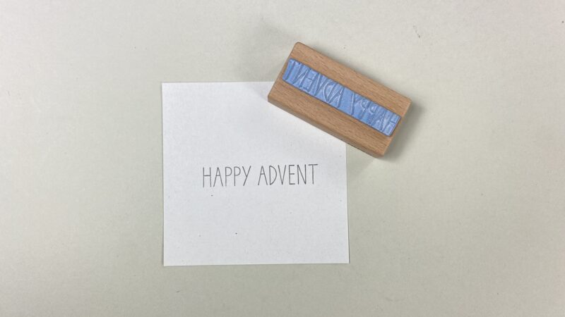 Stempel Happy Advent