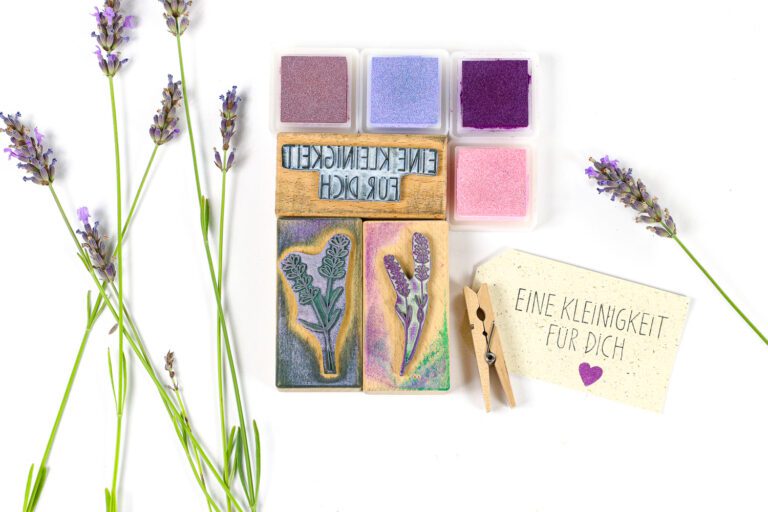 Lavendel Stempel für Papier & Stoff