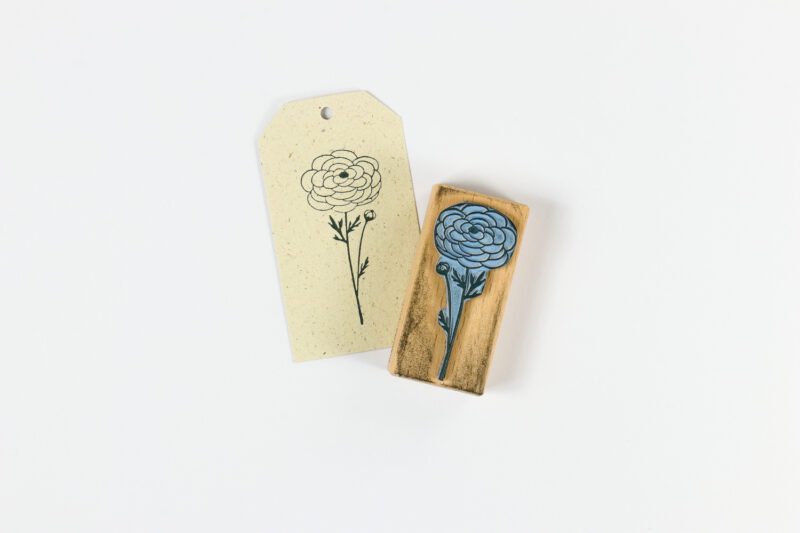 Motivstempel Blume Ranunkel