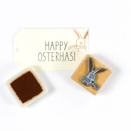 Geschenkanhänger für Ostern stempeln