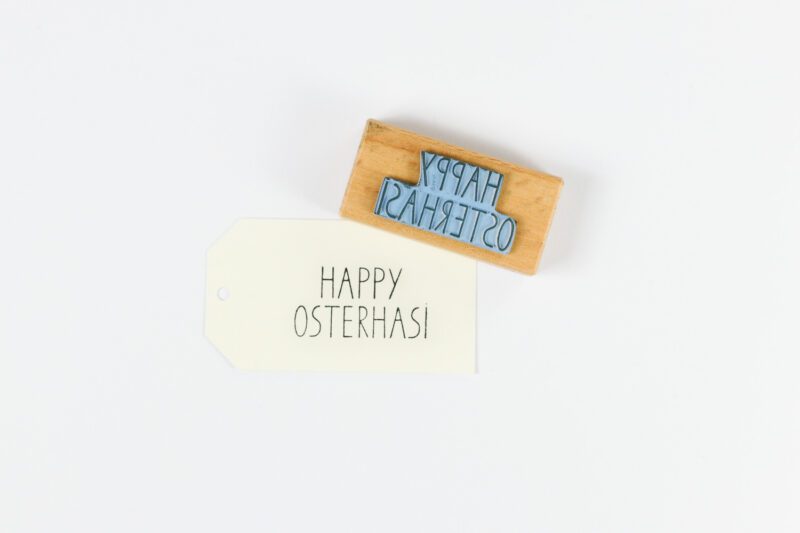 Textstempel Ostern