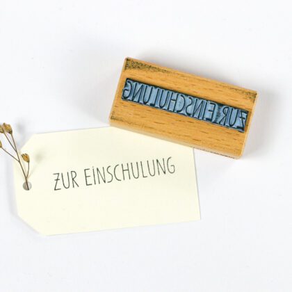 Textstempel zur Einschulung