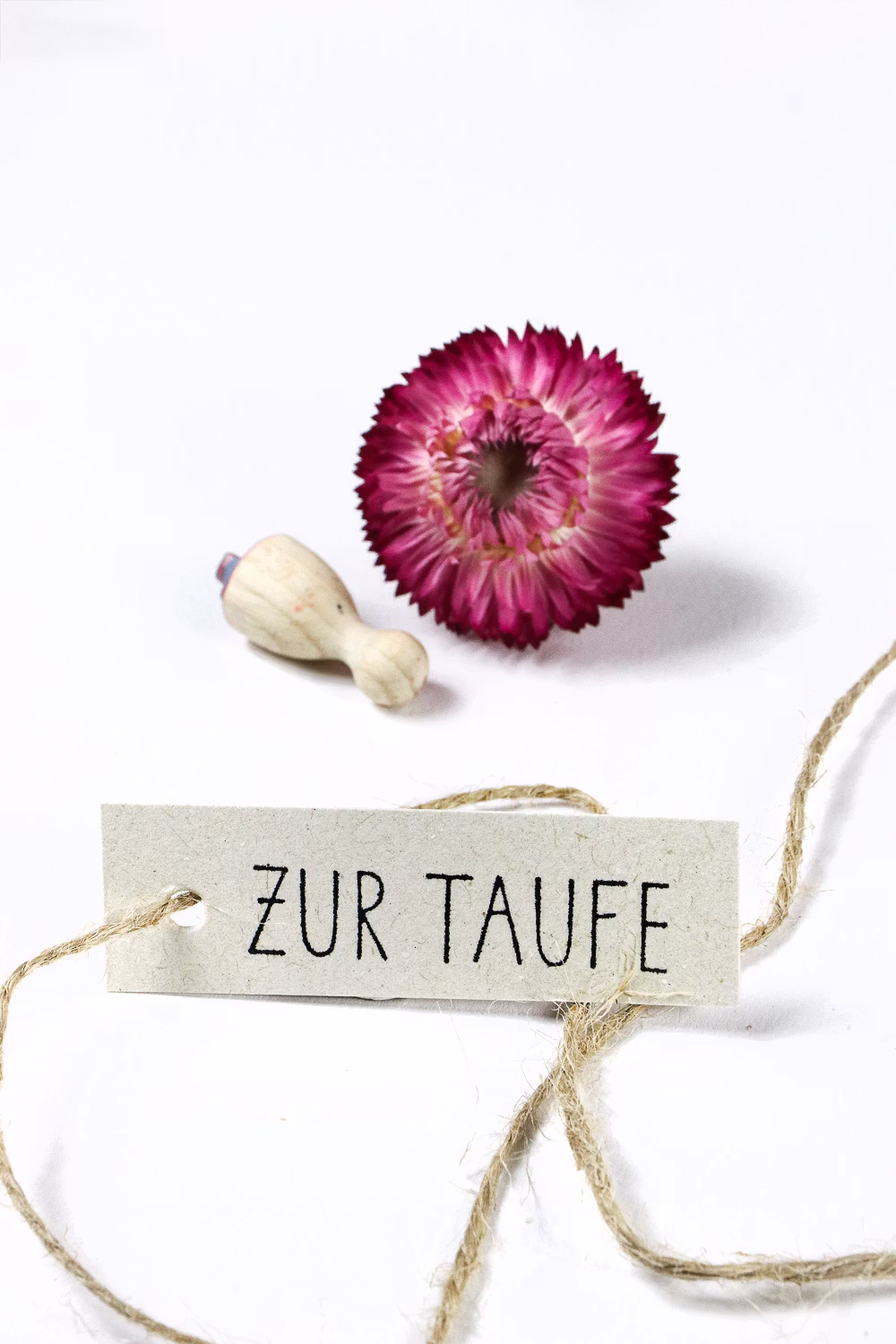 Textstempel Zur Taufe