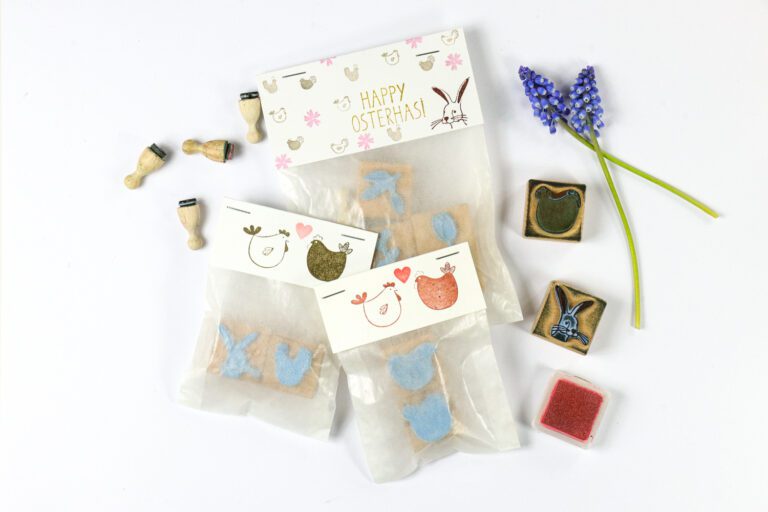 DIY Geschenktüte für Ostern mit Stempeln gestalten
