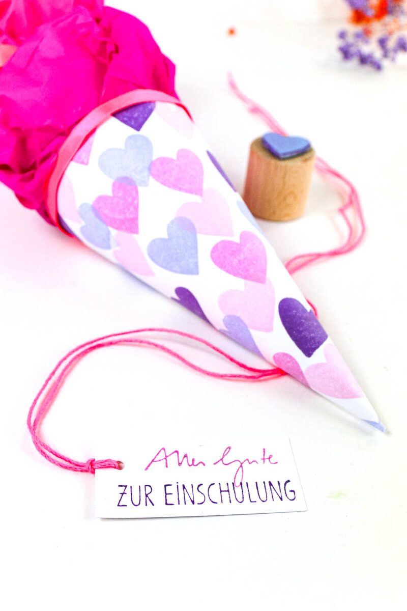 DIY: Mini Schultüte basteln