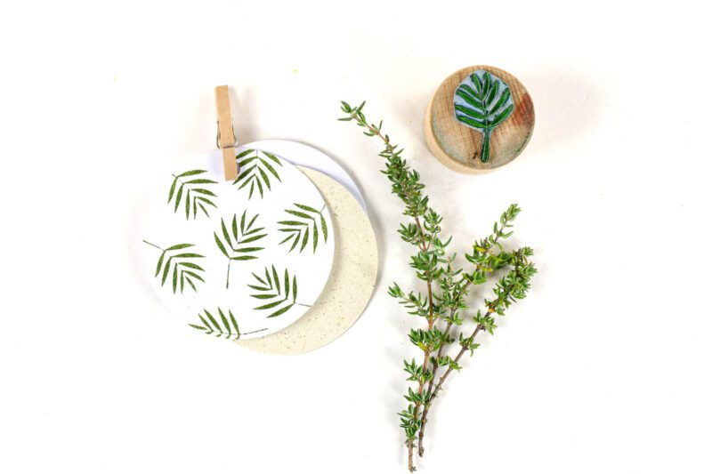 Stempel Palmwedel Blattstempel