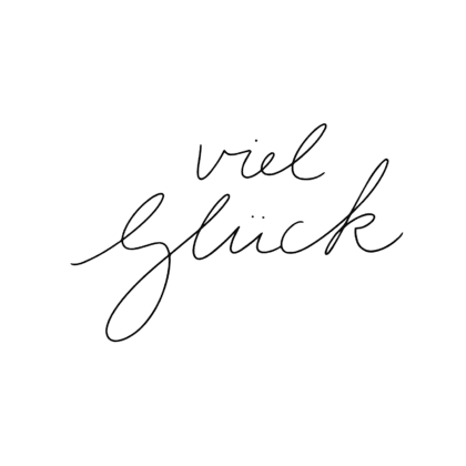 Textstempel VIEL GLÜCK #02