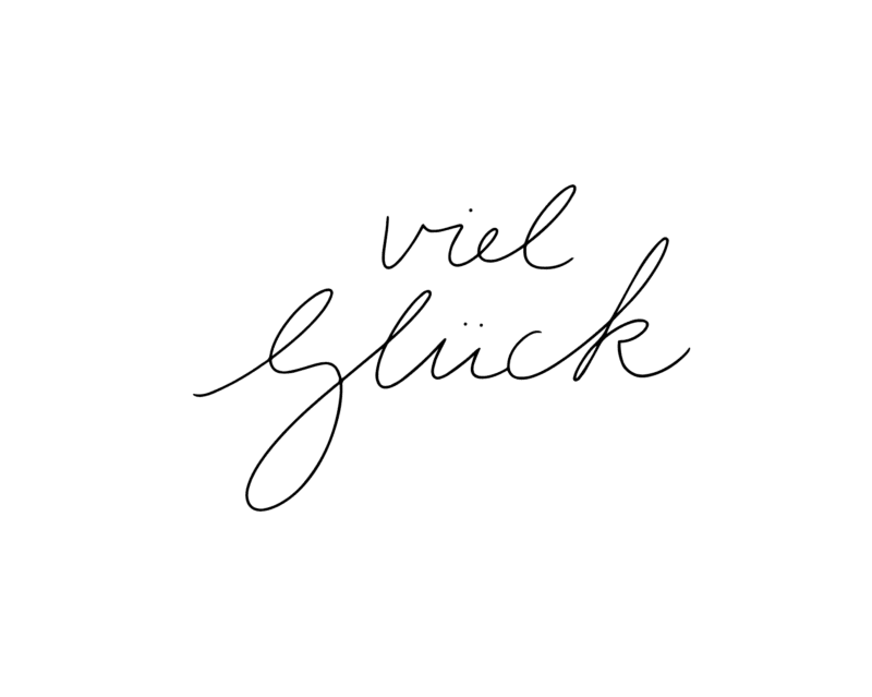 Textstempel VIEL GLÜCK #02