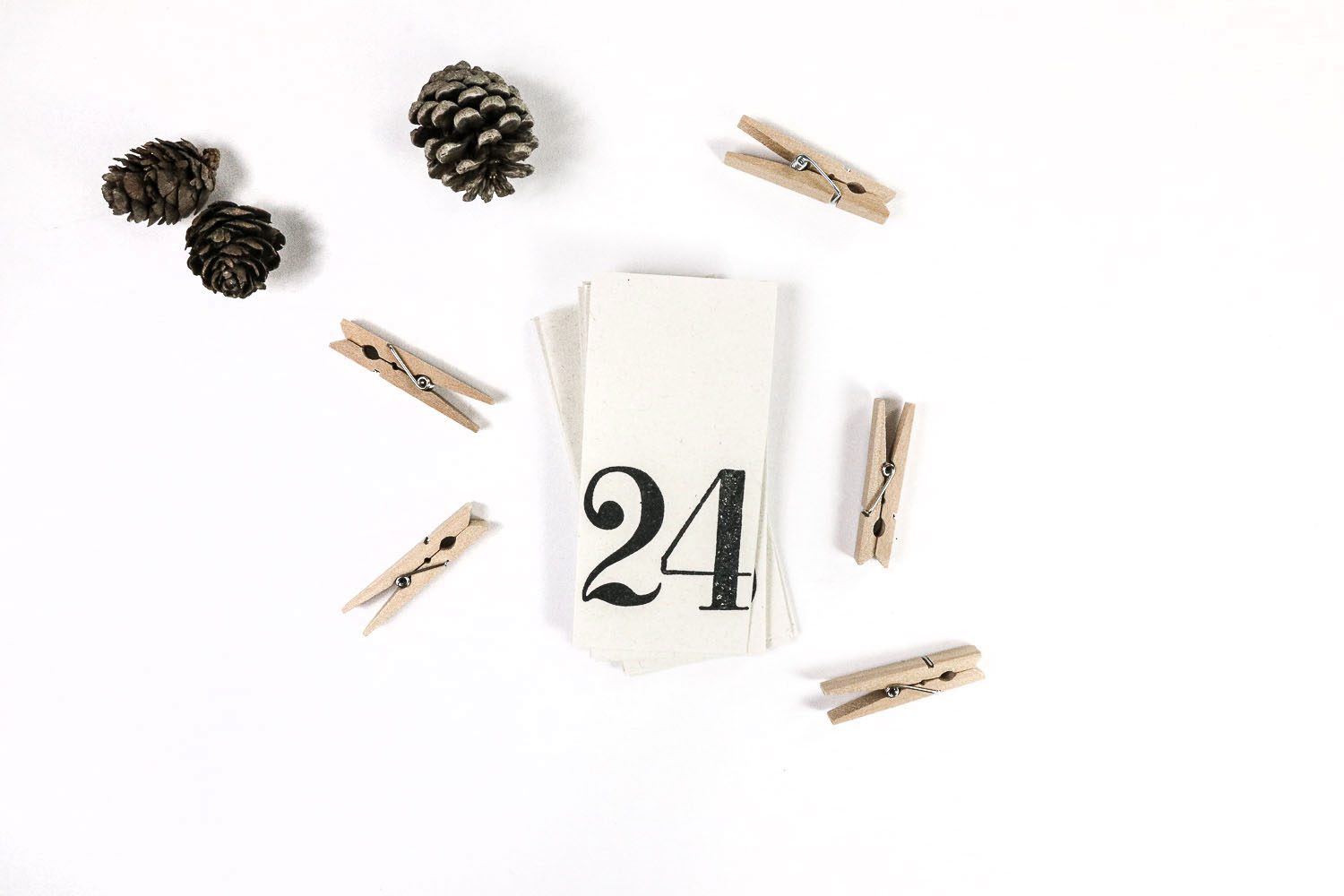 adventskalender zahlen schlicht