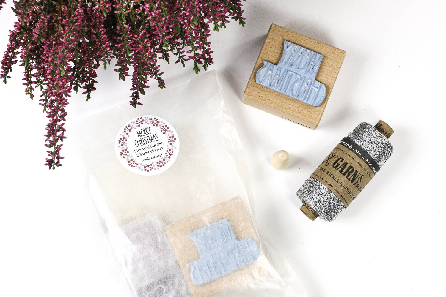 Stempel Set Merry Christmas für Geschenkanhänger