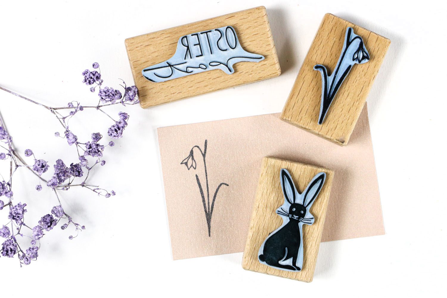 Verschiedene Osterstempel & Textstempel