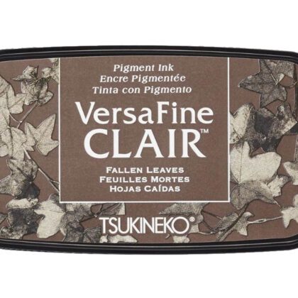 braunes Stempelkissen von VersaFine Clair Fallen Leaves