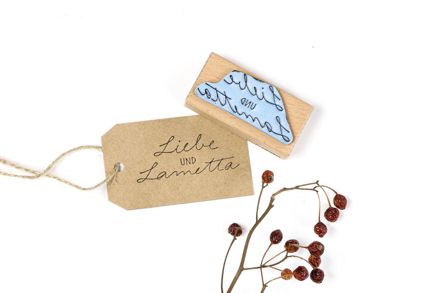 Stempel LIEBE UND LAMETTA