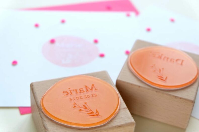 Stempel zur Geburt & Taufe | birth announcement rubber stamps