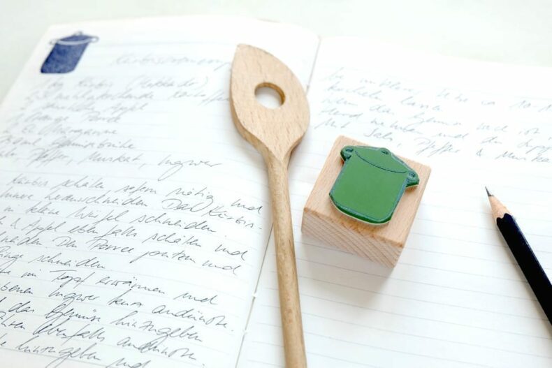 Küchenstempel Kochtopf | rubber stamp kitchen pot